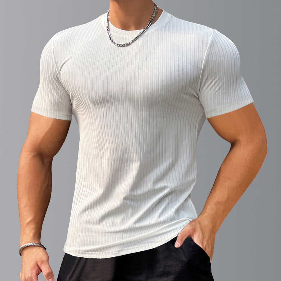 KZZ Men's Short-Sleeve T-Shirt – Casual Basic Top