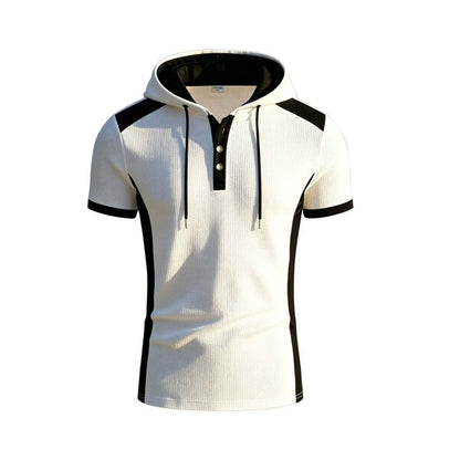 KZZ Waffle-Knit Short-Sleeve Top