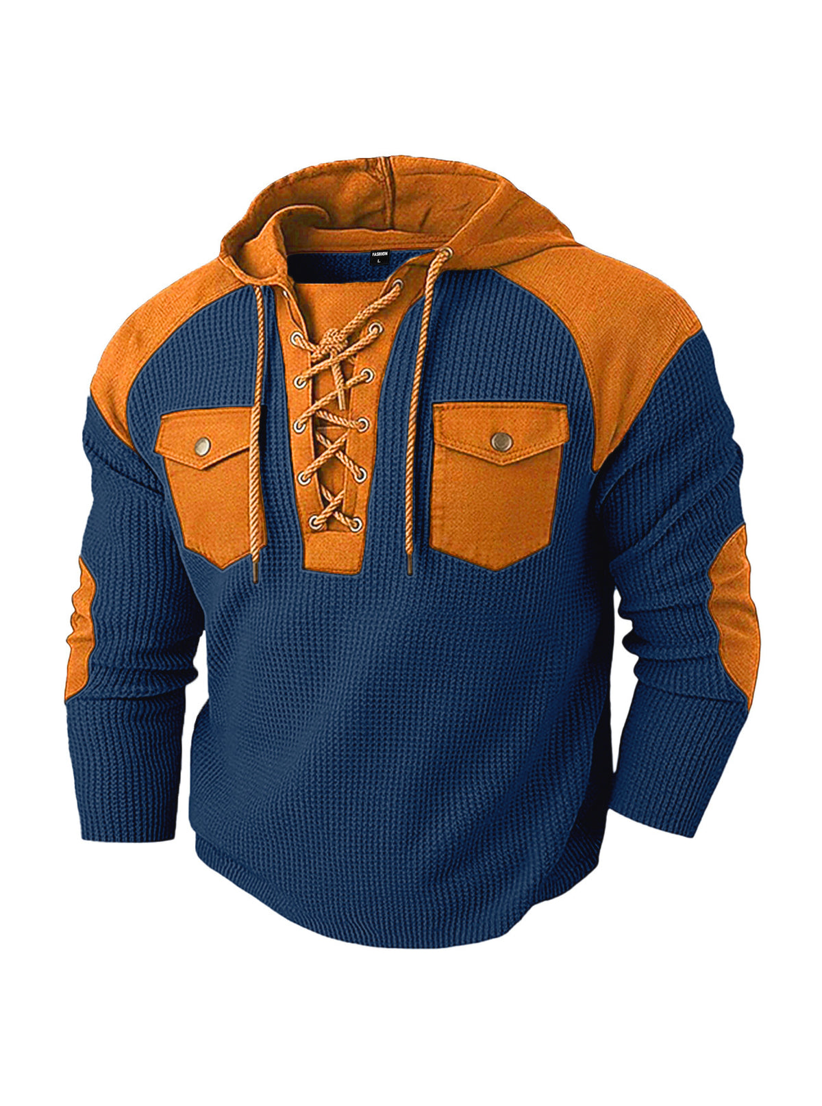 KZZ Men's casual hooded sweatshirt
