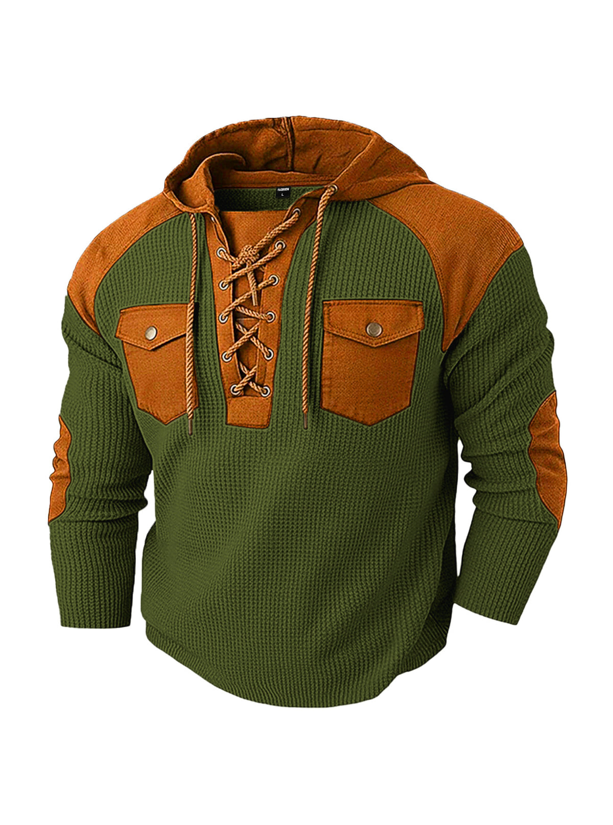 KZZ Men's casual hooded sweatshirt