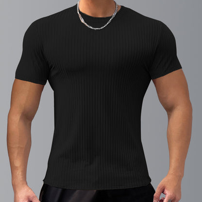 KZZ Men's Short-Sleeve T-Shirt – Casual Basic Top