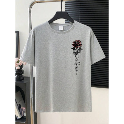 KZZ Men's Casual Short-Sleeve T-Shirt
