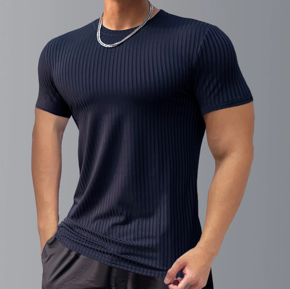 KZZ Men's Short-Sleeve T-Shirt – Casual Basic Top
