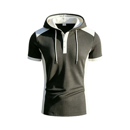 KZZ Waffle-Knit Short-Sleeve Top