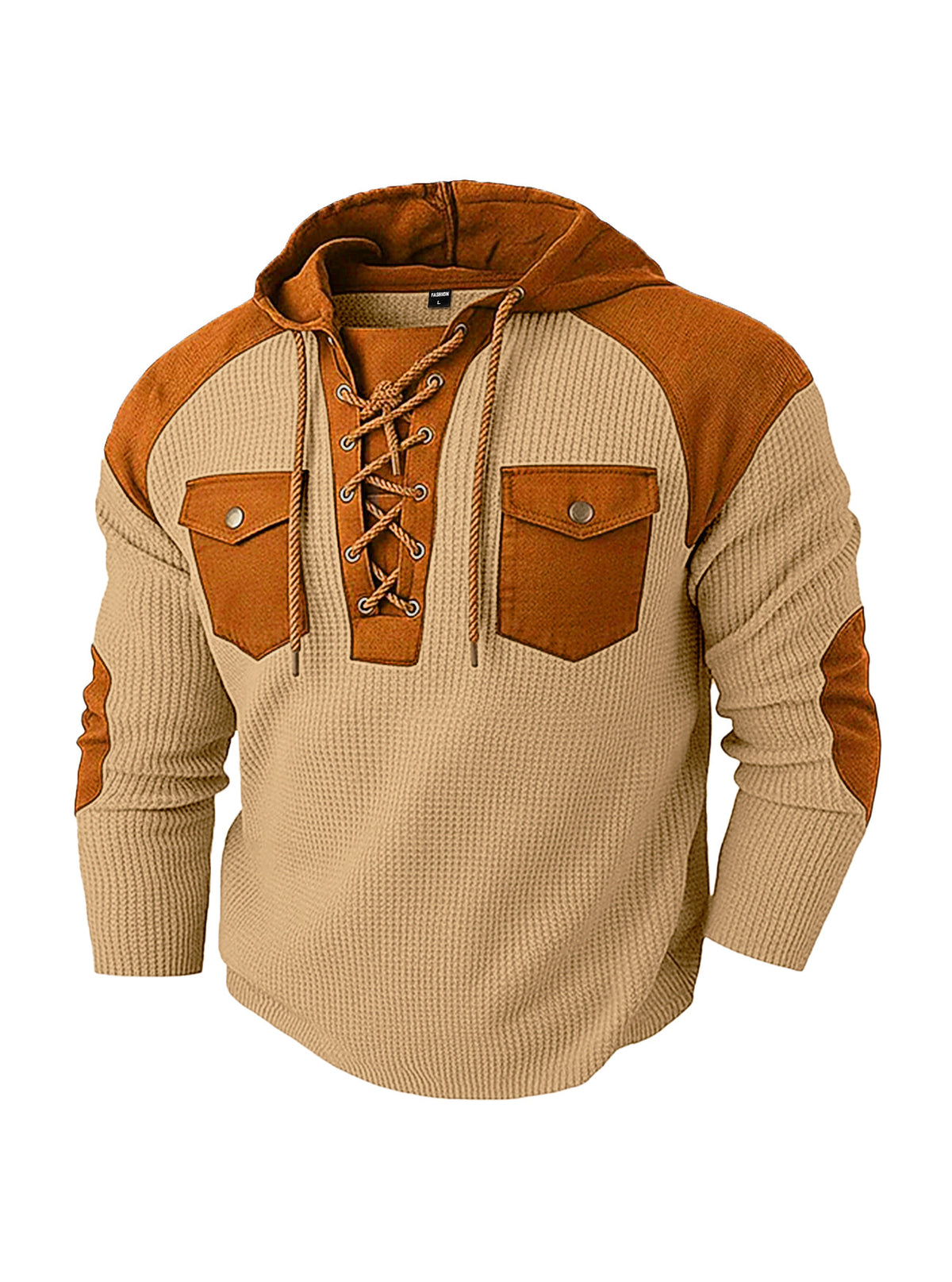 KZZ Men's casual hooded sweatshirt
