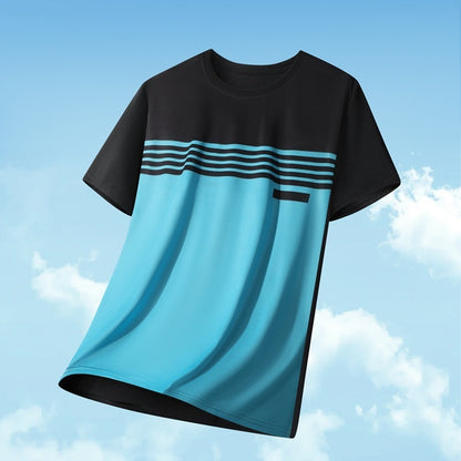 KZZ Men's Color-Block T-Shirt (Summer)