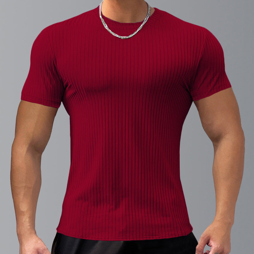 KZZ Men's Short-Sleeve T-Shirt – Casual Basic Top