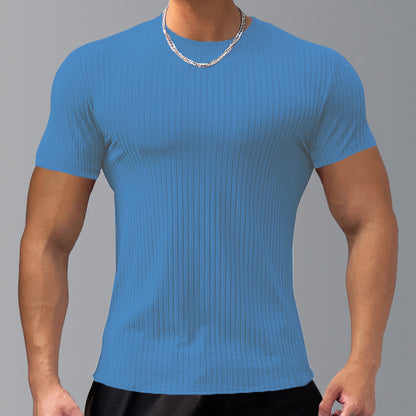 KZZ Men's Short-Sleeve T-Shirt – Casual Basic Top