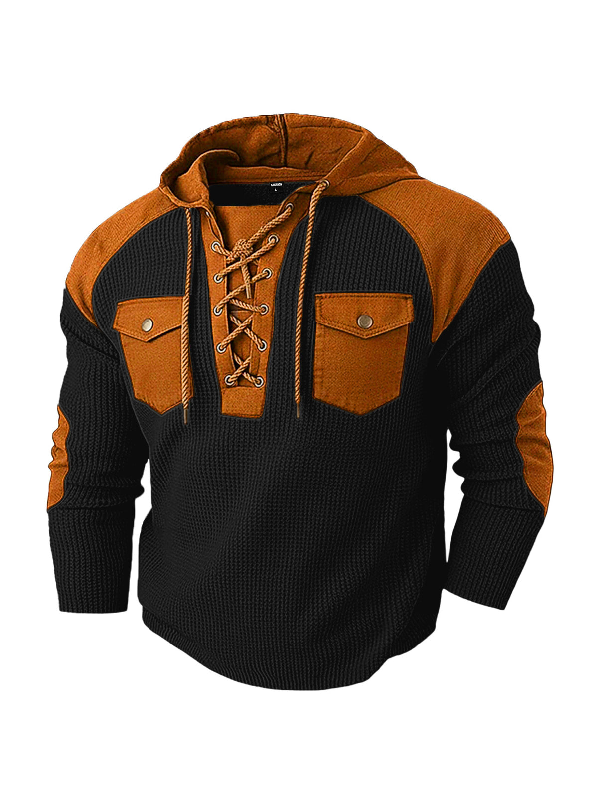 KZZ Men's casual hooded sweatshirt