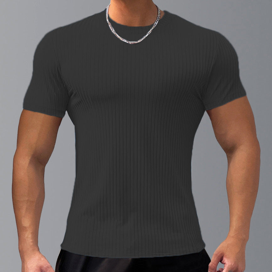 KZZ Men's Short-Sleeve T-Shirt – Casual Basic Top