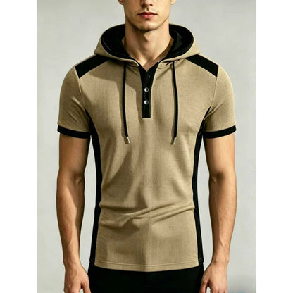 KZZ Waffle-Knit Short-Sleeve Top