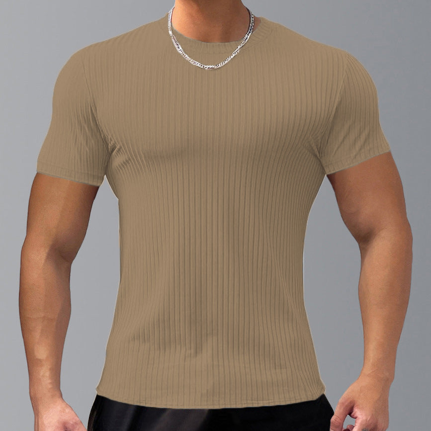 KZZ Men's Short-Sleeve T-Shirt – Casual Basic Top