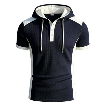 KZZ Waffle-Knit Short-Sleeve Top