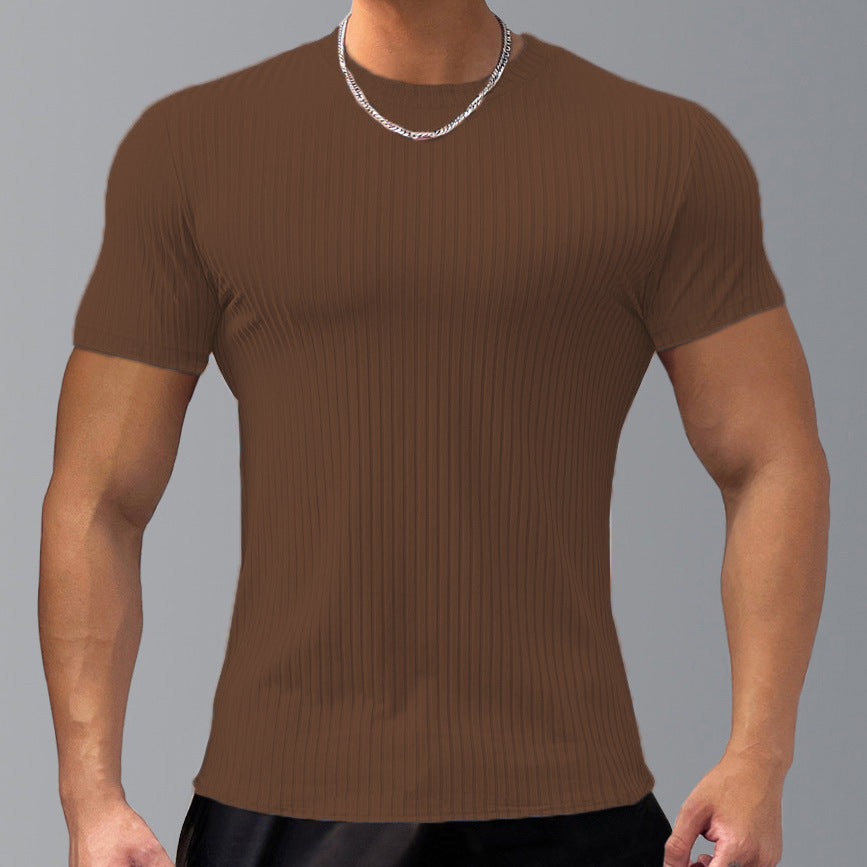 KZZ Men's Short-Sleeve T-Shirt – Casual Basic Top