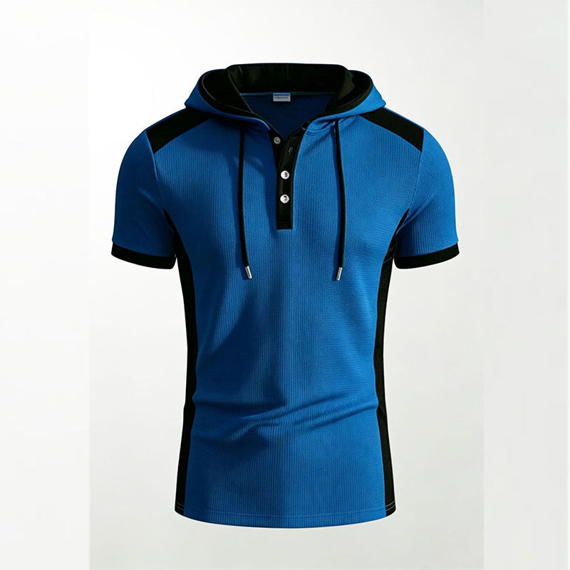 KZZ Waffle-Knit Short-Sleeve Top