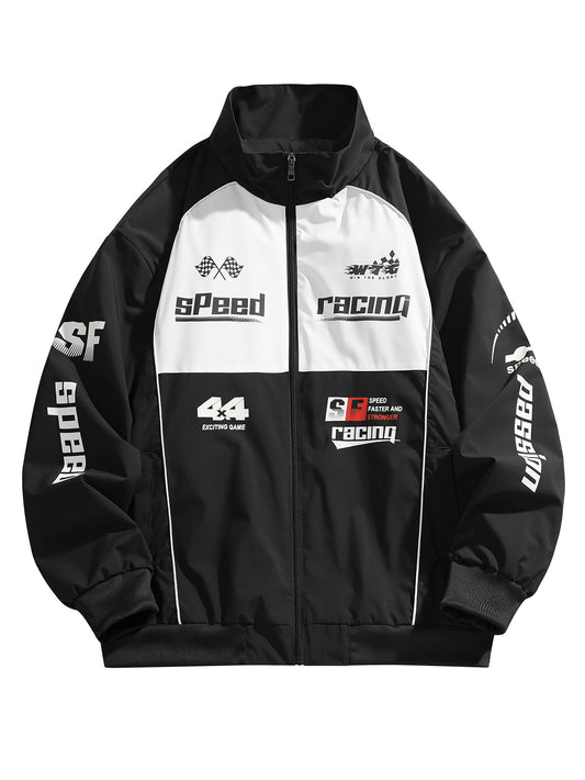 KZZ Men's casual stand up collar racing style street style INSY2K jacket