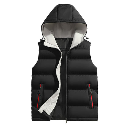 KZZ Men's versatile hooded casual vest