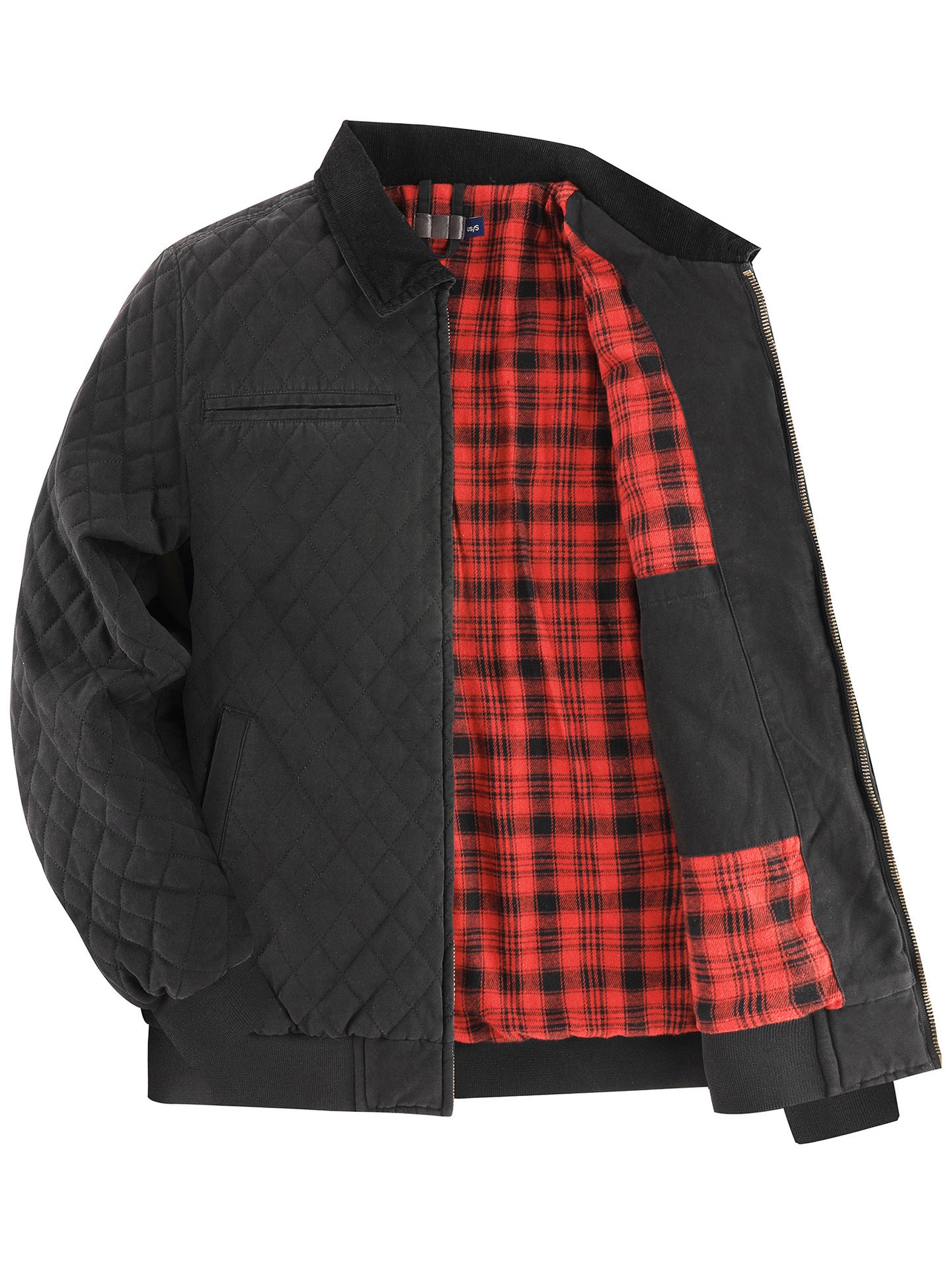 KZZ Men’s Quilted Cotton Jacket