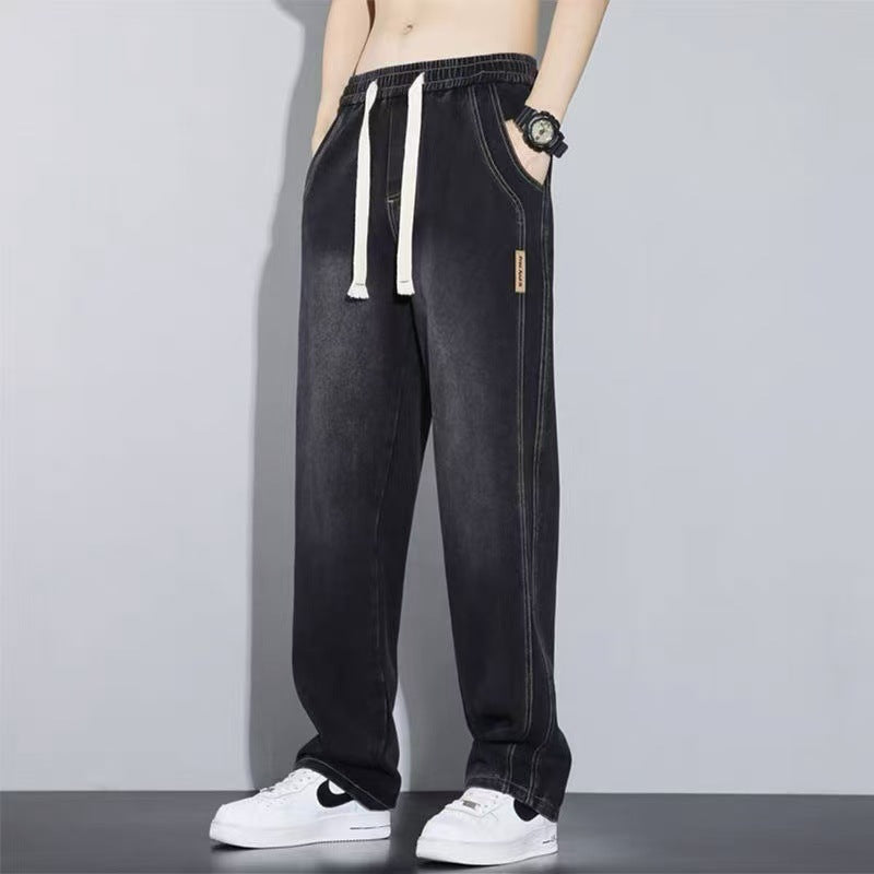 KZZ Men's American high street fashion brand wide-leg pants
