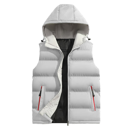 KZZ Men's versatile hooded casual vest