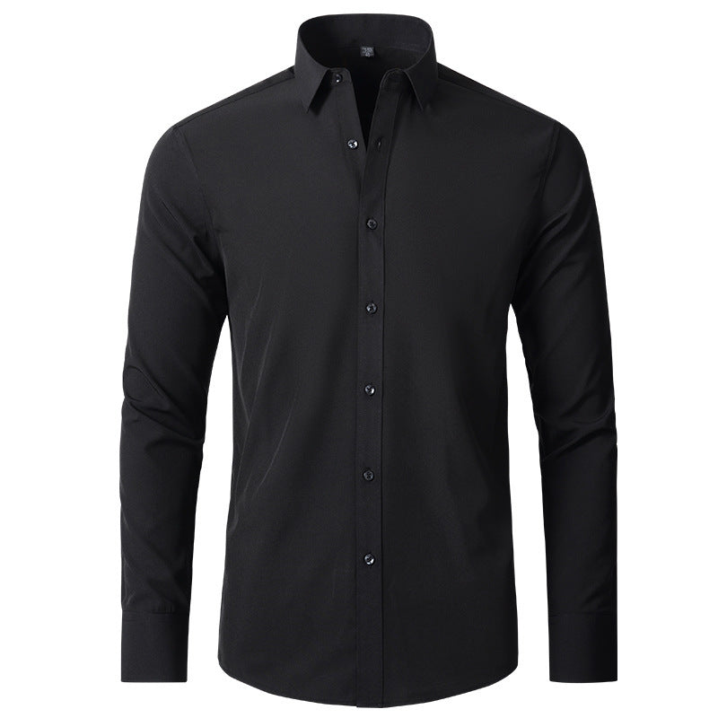 KZZ Men's Long Sleeve Dress Shirt Modern Slim Fit