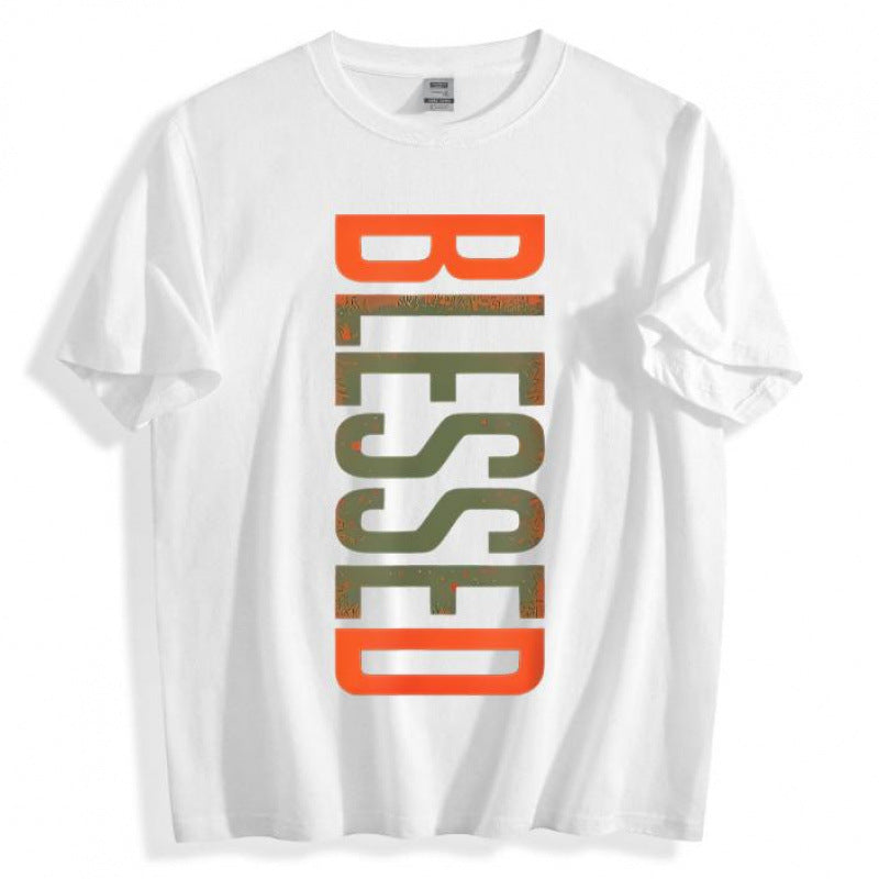 KZZ Men's Plus Size Casual Crew Neck T-Shirt