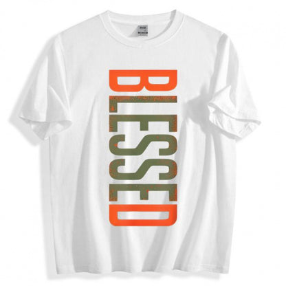 KZZ Men's Plus Size Casual Crew Neck T-Shirt