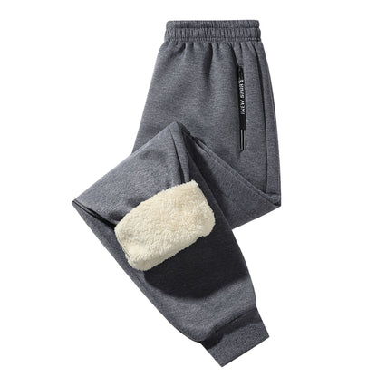 KZZ  Men's Casual Pants: Drawstring cuffs, zippered pockets,  men's casual pants.