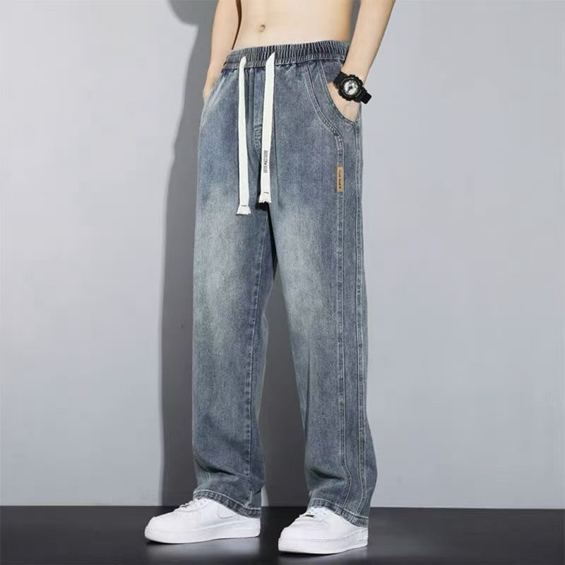 KZZ Men's American high street fashion brand wide-leg pants