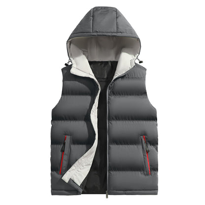 KZZ Men's versatile hooded casual vest