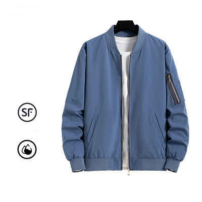 KZZ Men's Bomber Jacket Lightweight Casual Windbreaker