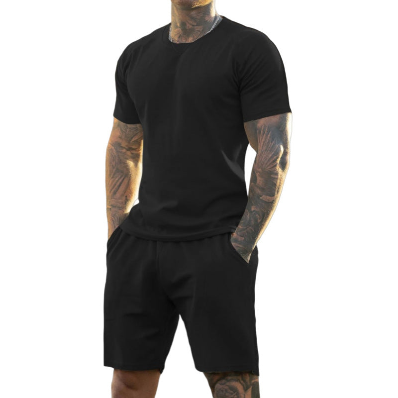 KZZ Men's Gym Set T-shirt