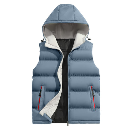 KZZ Men's versatile hooded casual vest