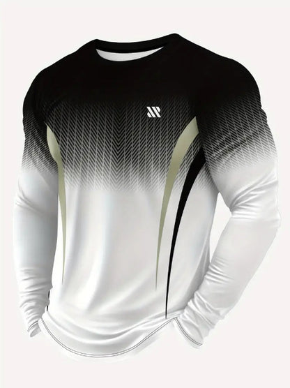KZZ Men's Long Sleeve Gym Training Shirt