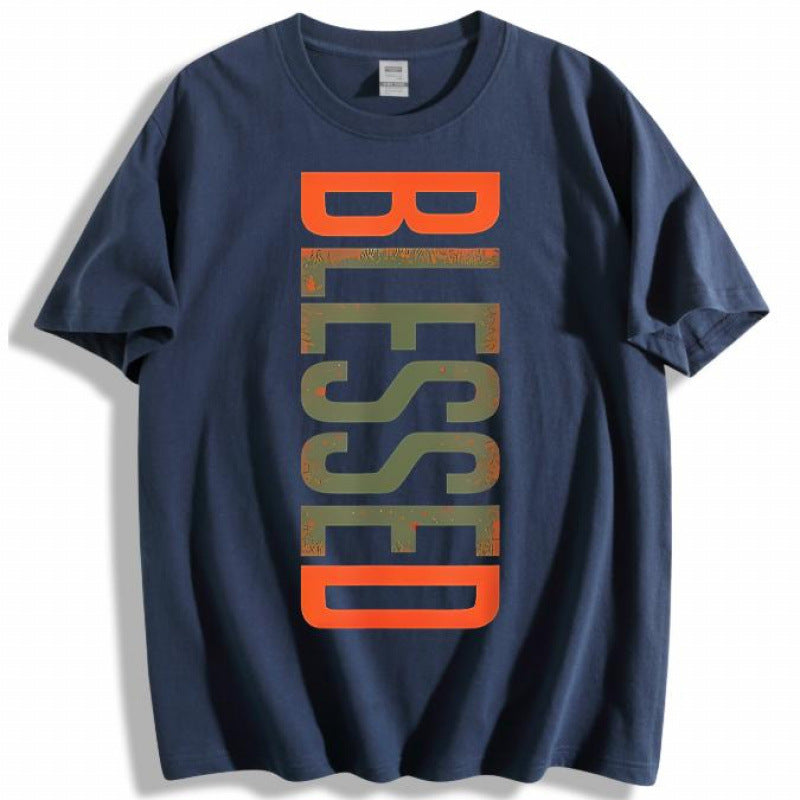 KZZ Men's Plus Size Casual Crew Neck T-Shirt