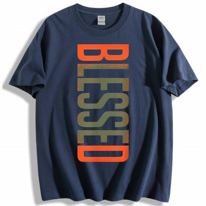 KZZ Men's Plus Size Casual Crew Neck T-Shirt