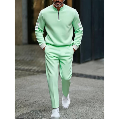 KZZ casual fashion men's digital printed sportswear set