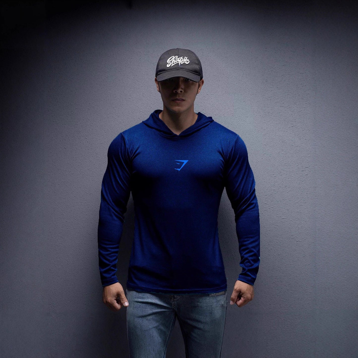 KZZ Men's Long Sleeve Hooded Compression Shirt