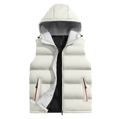 KZZ Men's versatile hooded casual vest