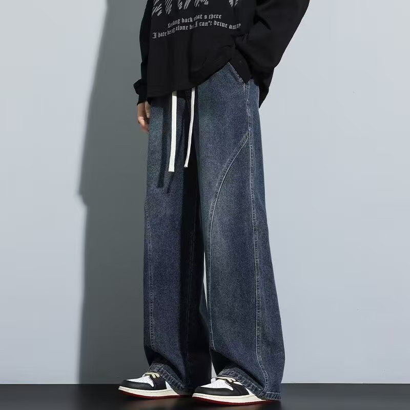 KZZ Men's American high street fashion brand wide-leg pants
