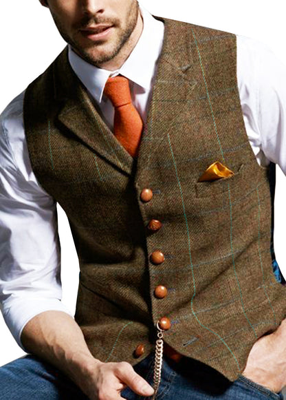 KZZ  Classic Formal & Casual Sleeveless Waistcoat