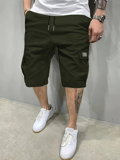 KZZ Men's Shorts, Slanted Pockets, Versatile Casual Pants