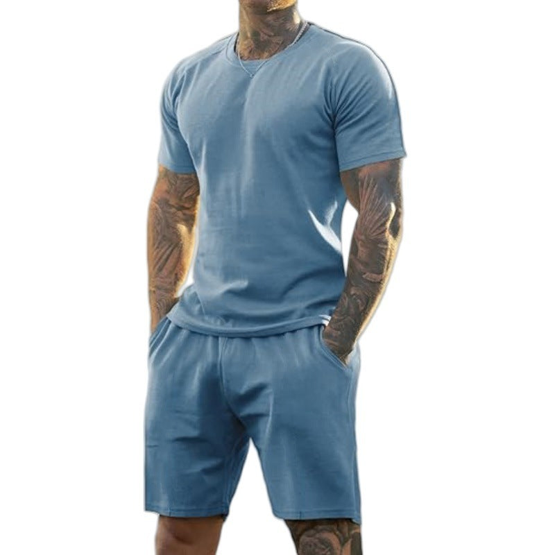 KZZ Men's Gym Set T-shirt
