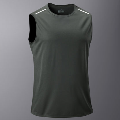 KZZ Men's Ice Silk Quick-Drying Vest, Sleeveless