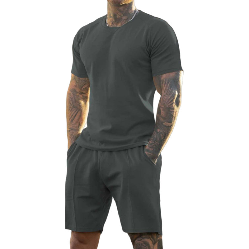 KZZ Men's Gym Set T-shirt