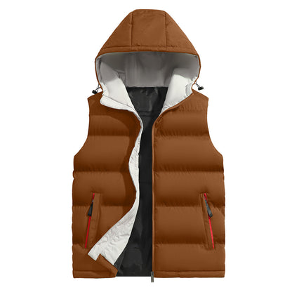 KZZ Men's versatile hooded casual vest