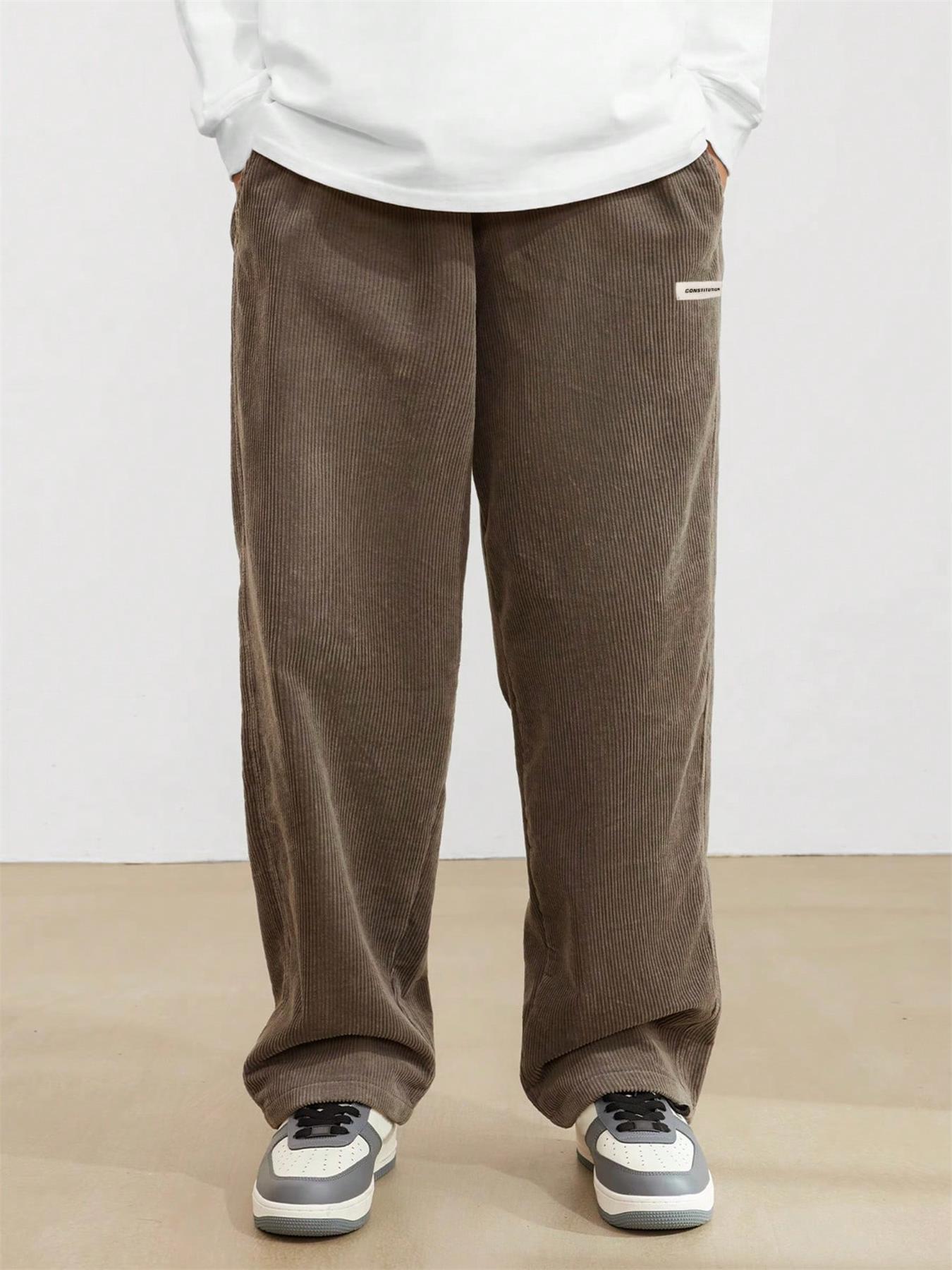 KZZ Men's Corduroy Casual Pants