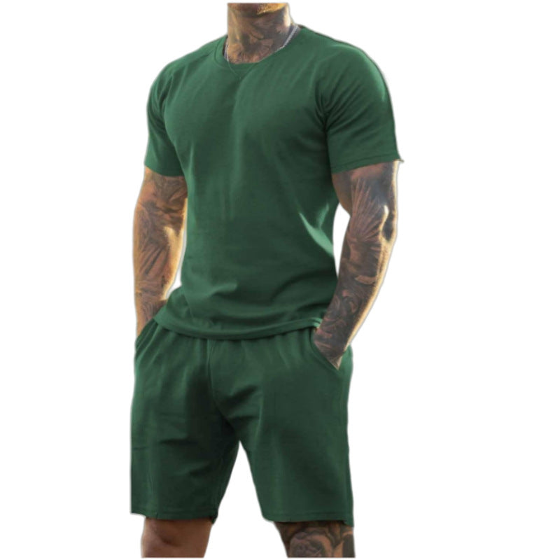 KZZ Men's Gym Set T-shirt