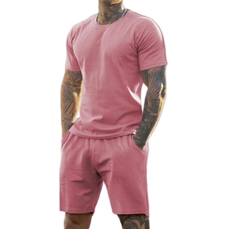 KZZ Men's Gym Set T-shirt
