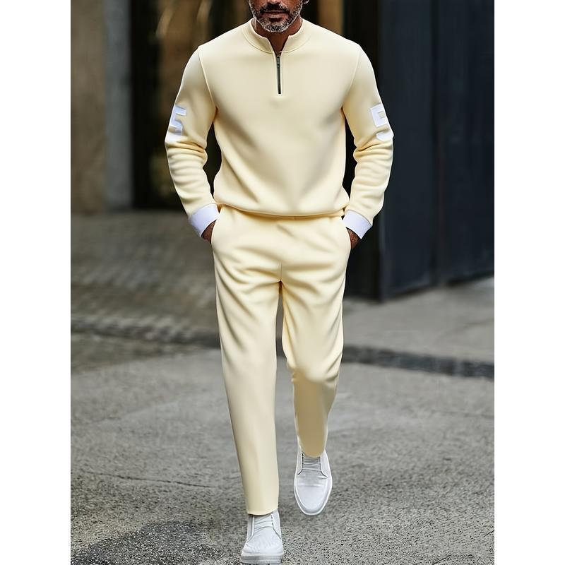 KZZ casual fashion men's digital printed sportswear set